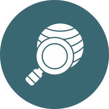 Web Kullanımı için Araştırma Simgesi, Vektör İllüstrasyonu