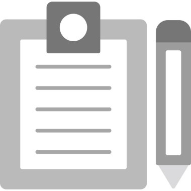 Web Kullanımı için Kontrol Listesi Simgesi, Vektör İllüstrasyonu