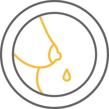 Web kullanımı için Emzirme Simgesi, Vektör İllüstrasyonu