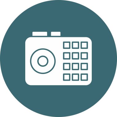 Web Kullanımı için Eski Telefon Sözcüsü Simgesi, Vektör İllüstrasyonu