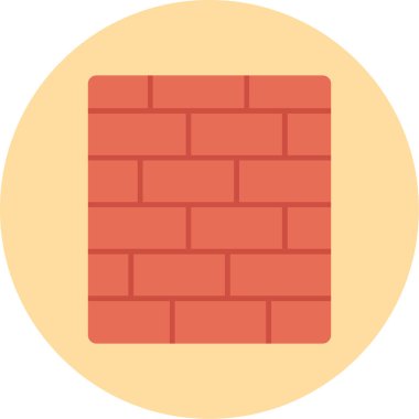 Web Kullanımı için Duvar Simgesi, Vektör İllüstrasyonu