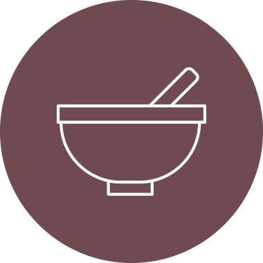 Web Kullanımı için Bowling Simgesi, Vektör İllüstrasyonu