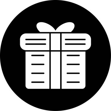 Hediye Simgesi, Web Kullanımı için Vektör İllüstrasyonu