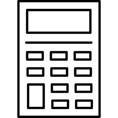 Hesaplayıcı. svg Simgesi, Web Kullanımı için Vektör İllüstrasyonu