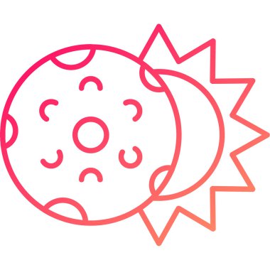 Web Kullanımı İçin Tutulma Simgesi, Vektör İllüstrasyonu