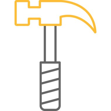 Çekiç Simgesi, Web Kullanımı için Vektör İllüstrasyonu