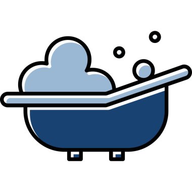 Bebek Küveti Simgesi, Web Kullanımı için Vektör İllüstrasyonu