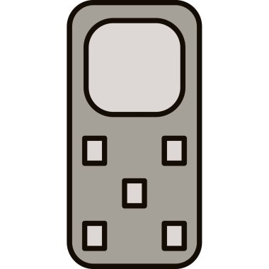 Web Kullanımı için Telefon Simgesi, Vektör İllüstrasyonu