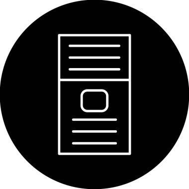 Web Kullanımı için LG Cep Telefonu Simgesi, Vektör İllüstrasyonu