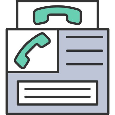 Web Kullanımı için Telefon kulübesi Simgesi, Vektör İllüstrasyonu