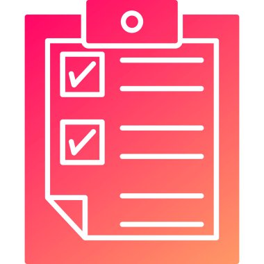 Web Kullanımı için Not Defteri Simgesi, Vektör İllüstrasyonu