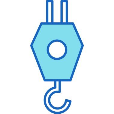 Crane Simgesi, Web Kullanımı için Vektör İllüstrasyonu