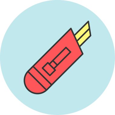 Web Kullanımı İçin Kesici Simgesi, Vektör İllüstrasyonu