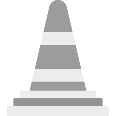 Web Kullanımı için Trafik Konisi Simgesi, Vektör İllüstrasyonu