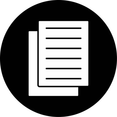Web Kullanımı için Notlar Simgesi, Vektör İllüstrasyonu