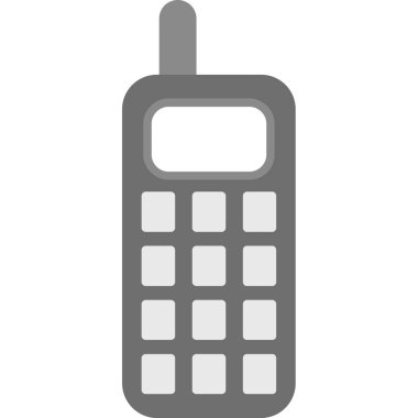 Web kullanımı için Cep Telefonu Simgesi, Vektör İllüstrasyonu