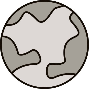 Web Kullanımı için Dünya Simgesi, Vektör İllüstrasyonu