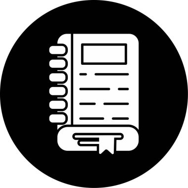 Web Kullanımı için Günlük Simgesi, Vektör İllüstrasyonu