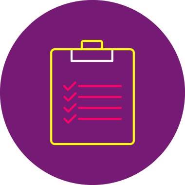 Web Kullanımı için Pano Simgesi, Vektör İllüstrasyonu