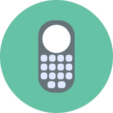 Web kullanımı için Cep Telefonu Simgesi, Vektör İllüstrasyonu