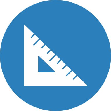 Web Kullanımı için Cetvel Simgesi, Vektör İllüstrasyonu