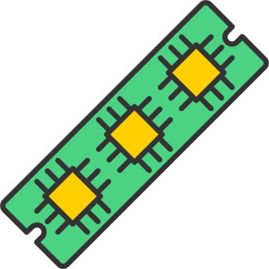 Ram Bellek Simgesi, Web Kullanımı için Vektör Resimleri