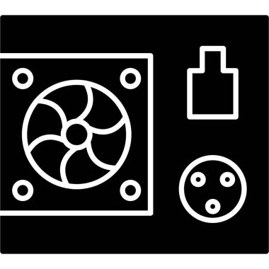 Psu Simgesi, Web Kullanımı için Vektör İllüstrasyonu