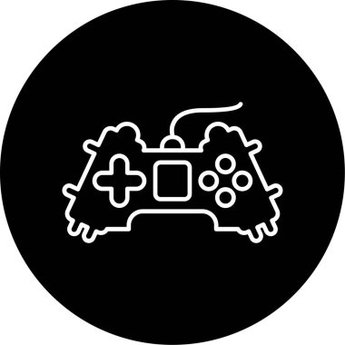 Web Kullanımı için Gamepad Simgesi, Vektör İllüstrasyonu