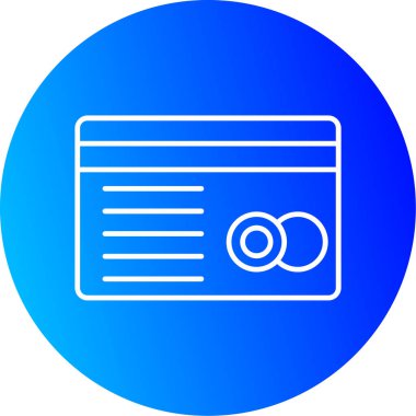 Web Kullanımı için Kredi Kartı Simgesi, Vektör İllüstrasyonu