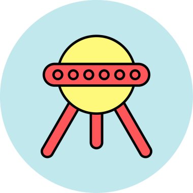 Sputnik Simgesi, Web Kullanımı için Vektör Resimleri