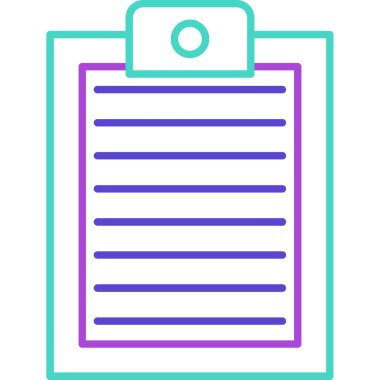 Web Kullanımı için Pano Simgesi, Vektör İllüstrasyonu