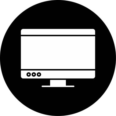 Web Kullanımı için Bilgisayar Simgesi, Vektör İllüstrasyonu