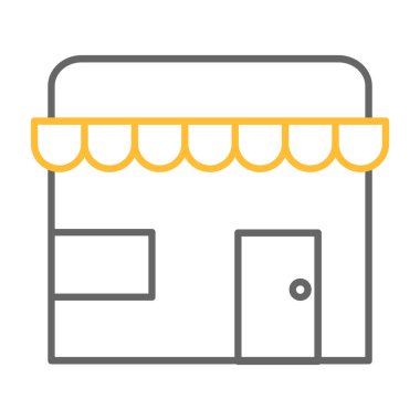 Web Kullanımı için Dükkan Simgesi, Vektör İllüstrasyonu