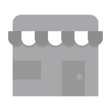 Web Kullanımı için Dükkan Simgesi, Vektör İllüstrasyonu