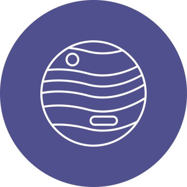 Jüpiter Simgesi, Web Kullanımı için Vektör İllüstrasyonu