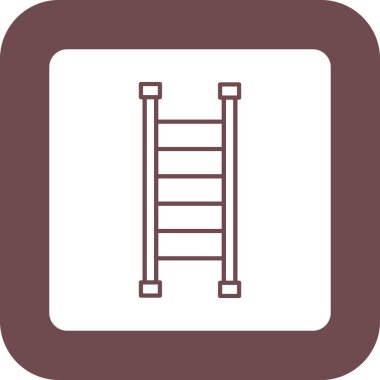 Web kullanımı için Merdiven Simgesi, Vektör İllüstrasyonu