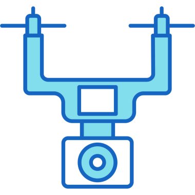 Web Kullanımı için Drone Simgesi, Vektör İllüstrasyonu