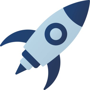 Uzay Roketi Simgesi, Web Kullanımı için Vektör Resimleri