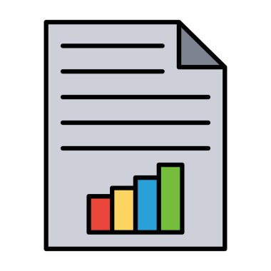 grafik vektörü düz renk simgesi