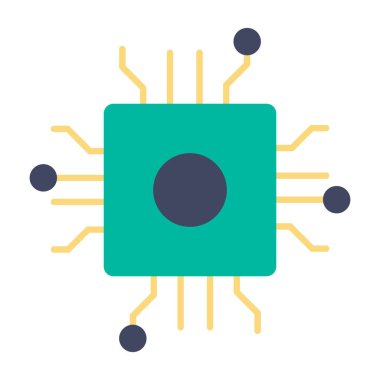 devre kartı simgesi vektör illüstrasyonu