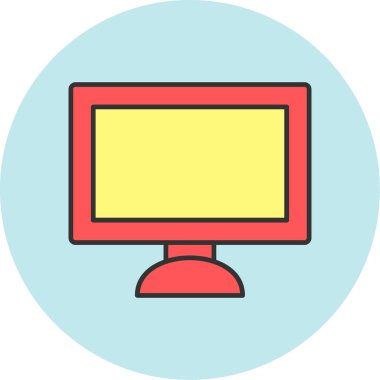 masaüstü simgesi vektör çizimi