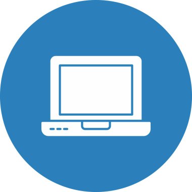 Monitör. Web simgesi basit illüstrasyon