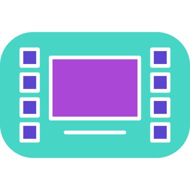 Oyun konsolu. Web simgesi basit illüstrasyon