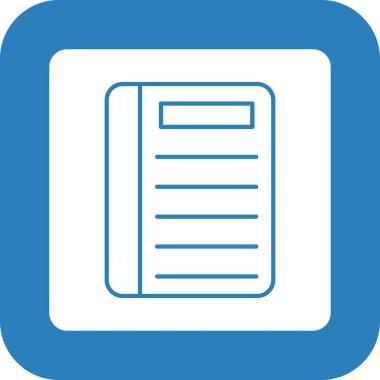 kitap simgesi ve vektör illüstrasyonu beyaz arkaplanda izole edildi