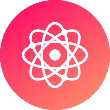 Atom simgesinin vektör illüstrasyonu