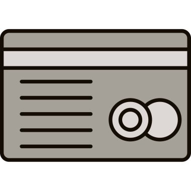 Kart simgesi, vektör illüstrasyonu