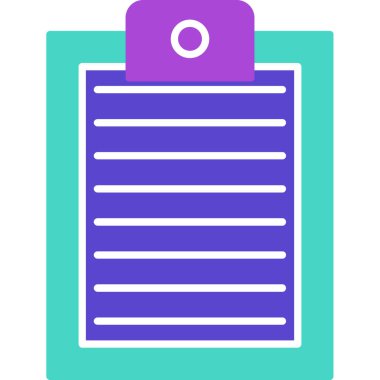 Kontrol listesi. Web simgesi vektör illüstrasyonu