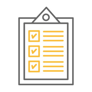 Liste simgesi olan pano