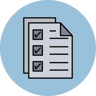 Belge. Web simgesi basit illüstrasyon