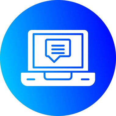 Bilgisayar. Web simgesi basit illüstrasyon